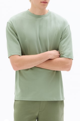 Camiseta oversize - Verde claro