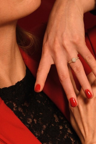 Ring Alessandra - 
Geelgoud en Diamanten