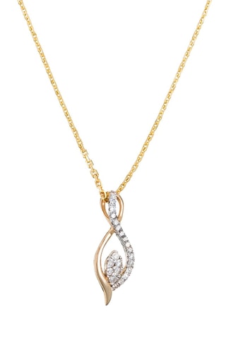 Hanger Luna - Geelgoud en Diamanten