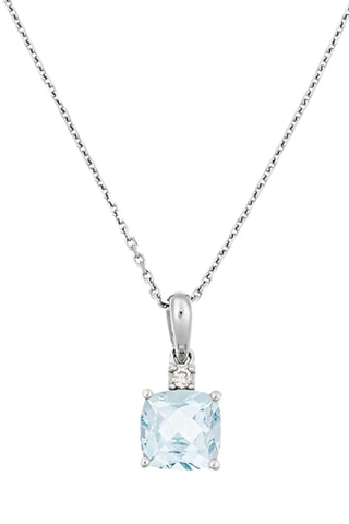 hanger Tonga - Witgoud, Diamanten en Topaas