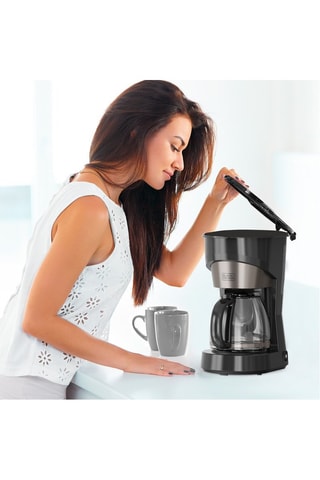 Cafetière en acier inoxydable - 1,5 l- 1000 W - Noir et argenté