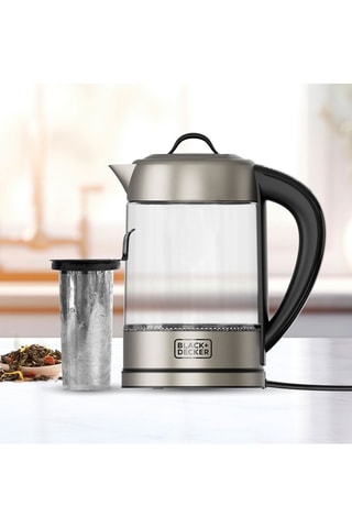 Bouilloire sans BPA - 1,7 l - Noir et argenté