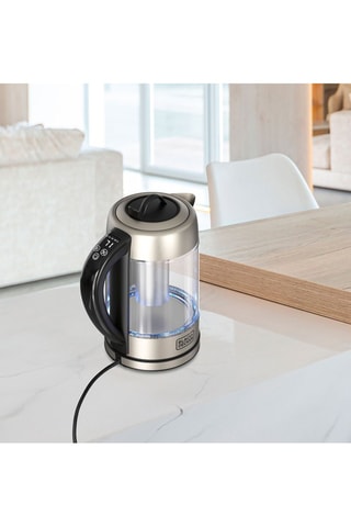 Bouilloire sans BPA - 1,7 l - Noir et argenté
