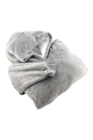 Fleece Deken met Mouwen - Grijs