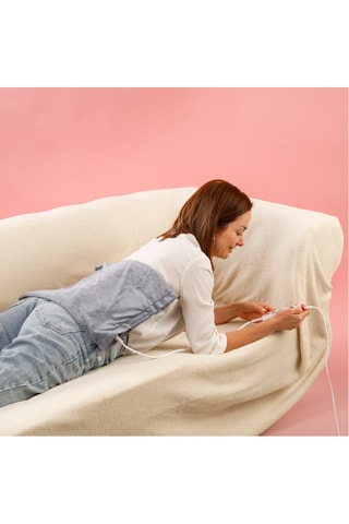 Coussin-chauffant électrique - 100 W - 30 x 1 x 40 cm - Gris