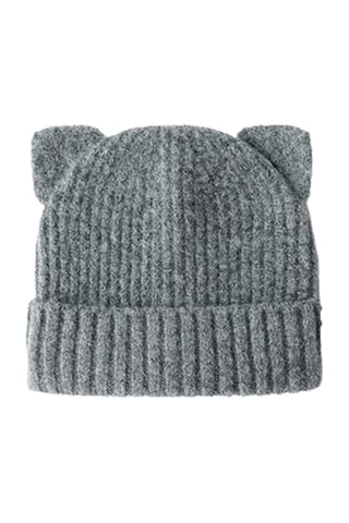 Bonnet à oreilles - Gris clair