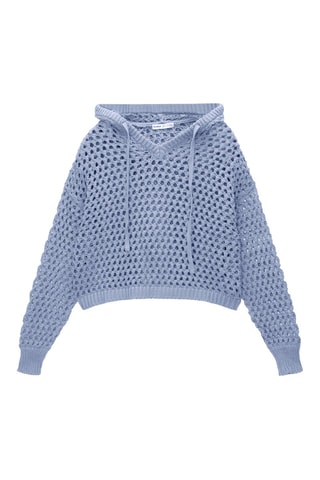 Pull à capuche - Ciel