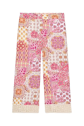Pantalon - Beige et rose