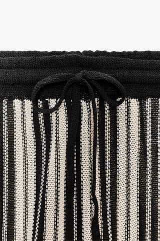 Pantalon en lin - Noir et blanc
