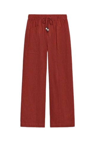 Pantalon en lin - Rouge