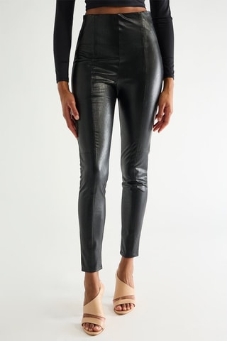 Pantalon taille haute - Noir