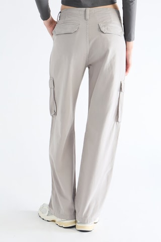 Pantaloni straight - Grigio chiaro