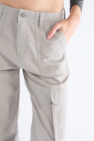 Pantaloni straight - Grigio chiaro