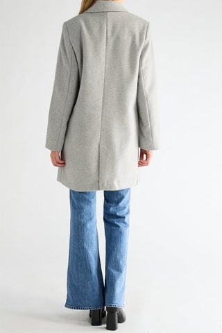 Manteau en laine - Gris chiné