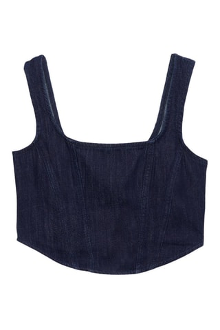 Crop top - Bleu foncé