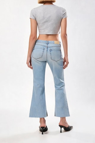 Crop top - Gris clair chiné