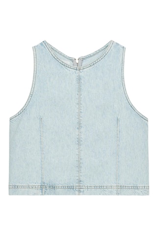 Top en jean - Bleu