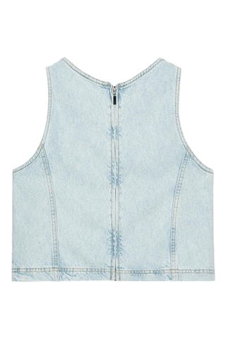 Top en jean - Bleu