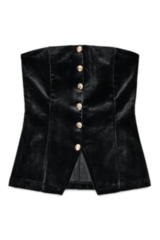 Top bustier - Noir