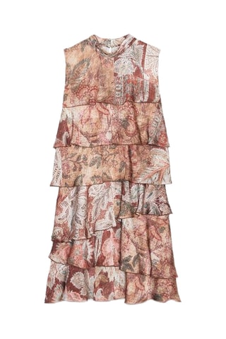 Robe volantée - Marron