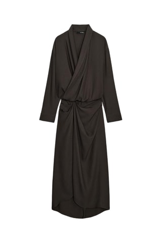 Robe drapée - Noir