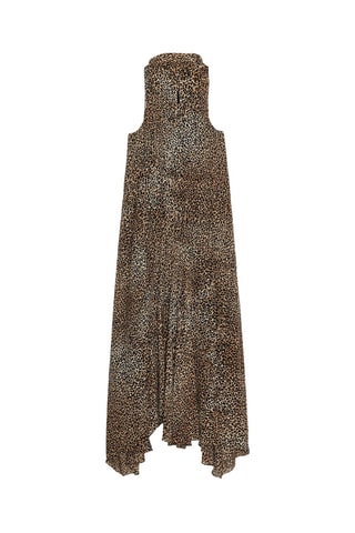 Robe longue - Marron clair et anthracite