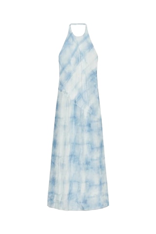 Robe droite tie and dye - Blanc