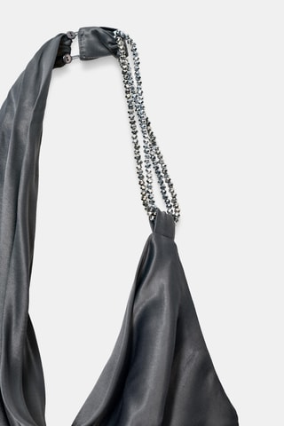 Robe longue - Gris foncé