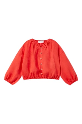 Chemisier en lin - Orange