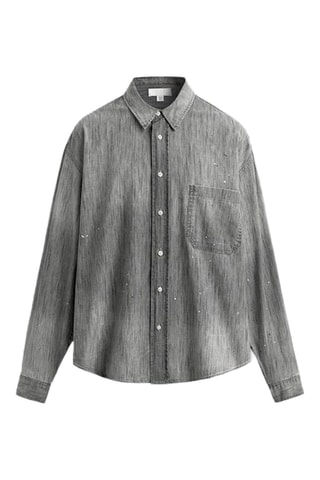 Chemise en jean - Gris