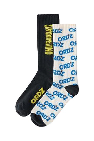 2 paires de chaussettes - Noir et blanc