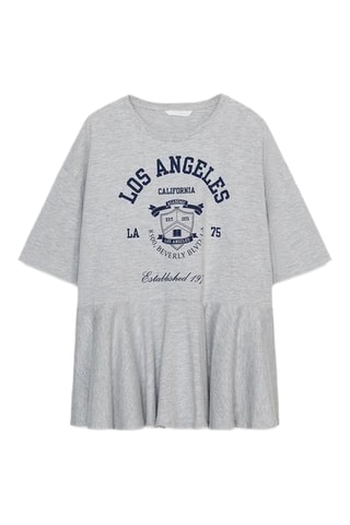 T-shirt - Gris clair chiné