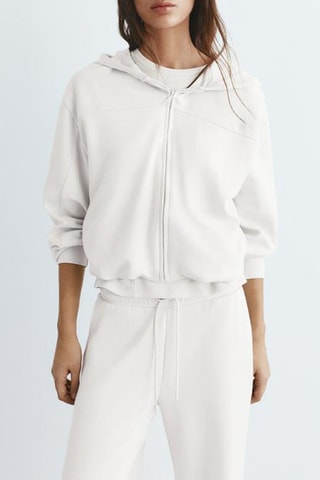 Sudadera con capucha - Blanco