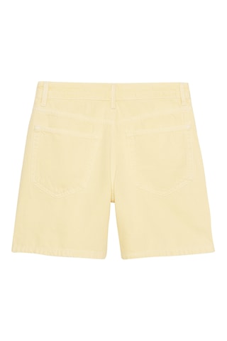 Short en jean - Jaune