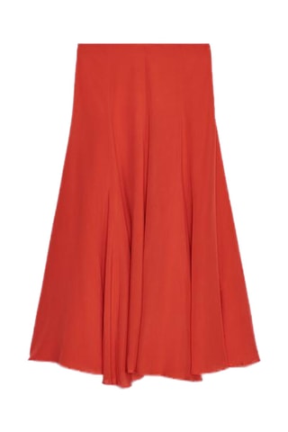 Jupe midi - Rouge