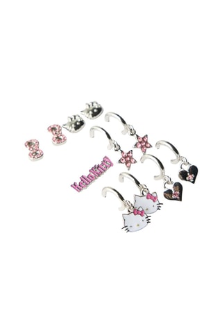 Orecchini Hello Kitty Sanrio - Bianco e argentato