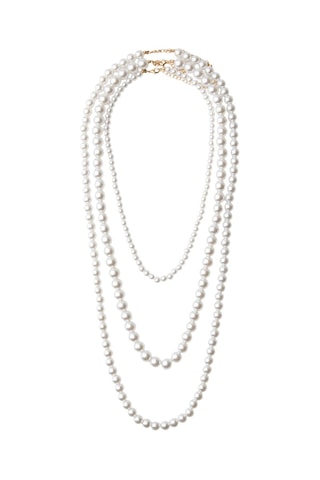 Collana - Dorato e bianco