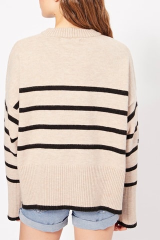 Pull - Beige et noir