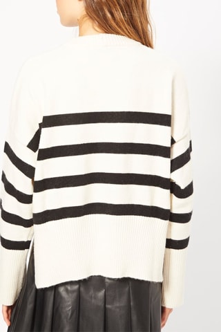 Pull - Ecru et noir