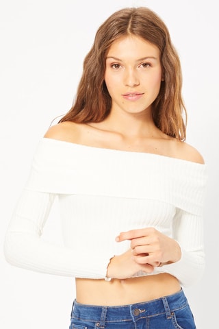 Pull court - Blanc
