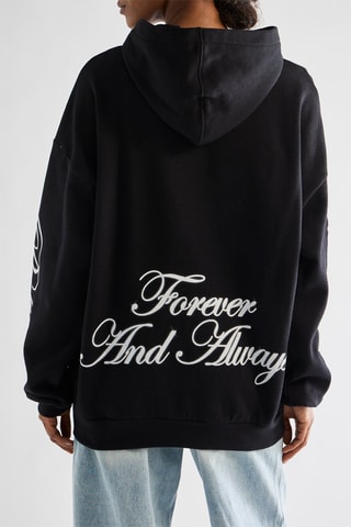Pull à capuche Edward et Bella Forever and alway Twilight - Noir