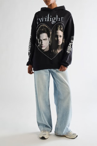 Pull à capuche Edward et Bella Forever and alway Twilight - Noir
