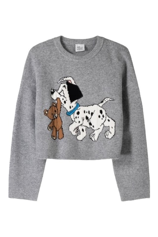 Pull Lucky Les 101 Dalmatiens Disney - Gris foncé chiné