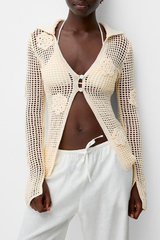 Chemisier en crochet - Beige