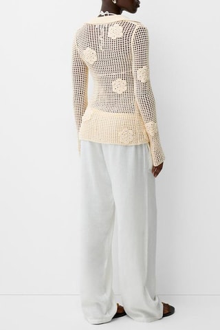Chemisier en crochet - Beige