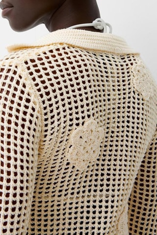 Chemisier en crochet - Beige