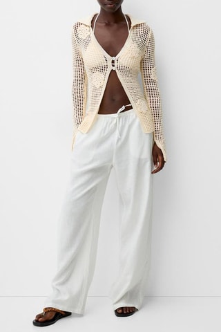 Chemisier en crochet - Beige