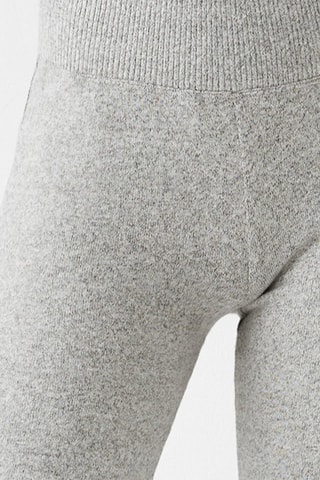 Pantalon flare taille haute - Gris