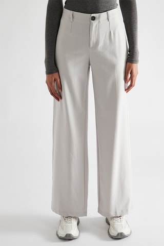 Pantalon wide legs - Gris