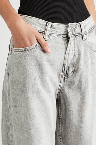 Pantalon wide legs taille haute - Gris
